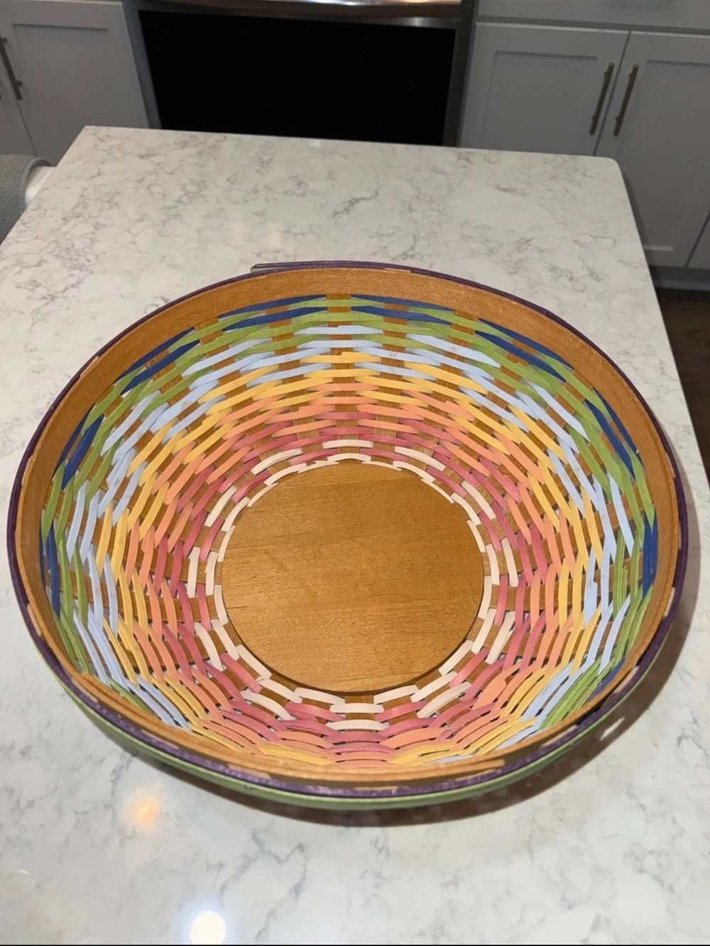 Longaberger Large Summertime Stripe Basket